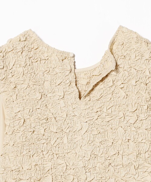 Ray BEAMS（レイビームス）の「シャーリング クルーネック ブラウス（シャツ/ブラウス・レディース・ブラック/ベージュ・ONE SIZE）」の12枚目の写真