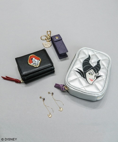 Disney(ディズニー)の「ディズニー ヴィランズ / メタルフレームミニウォレット(財布・レディース・パープル/シルバー/ブラック・FREE)」の9枚目の写真