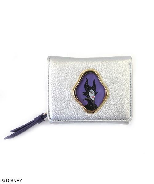 Disney(ディズニー)の「ディズニー ヴィランズ / メタルフレームミニウォレット(財布・レディース・パープル/シルバー/ブラック・FREE)」の5枚目の写真