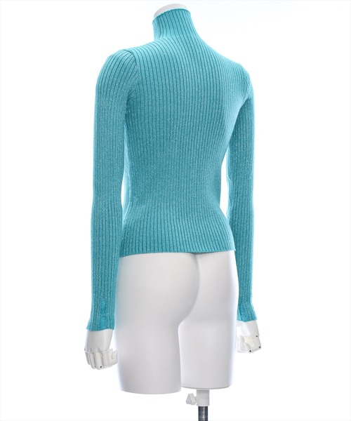 clear（クリア）の「涙開き袖ダメージラメニットトップス [肌見せ]≪2024AW新作≫（ニット/セーター・レディース・ターコイズブルー/グレー/アイボリー/ピンク・F）」の12枚目の写真