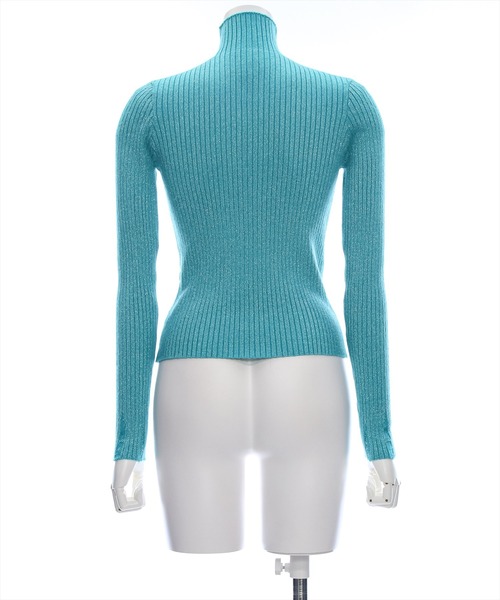 clear（クリア）の「涙開き袖ダメージラメニットトップス [肌見せ]≪2024AW新作≫（ニット/セーター・レディース・ターコイズブルー/グレー/アイボリー/ピンク・F）」の13枚目の写真