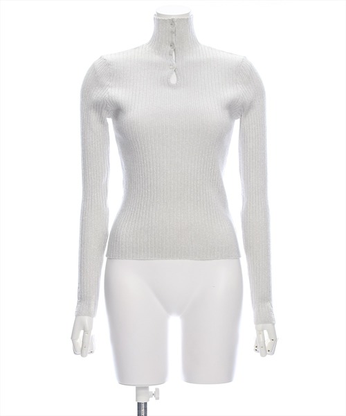 clear（クリア）の「涙開き袖ダメージラメニットトップス [肌見せ]≪2024AW新作≫（ニット/セーター・レディース・ターコイズブルー/グレー/アイボリー/ピンク・F）」の18枚目の写真