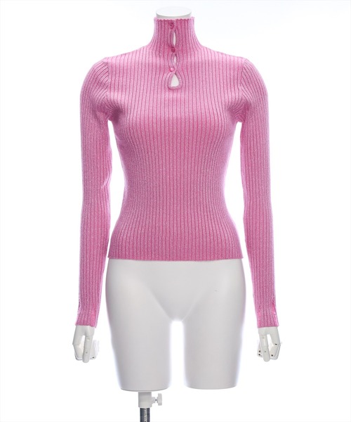 clear（クリア）の「涙開き袖ダメージラメニットトップス [肌見せ]≪2024AW新作≫（ニット/セーター・レディース・ターコイズブルー/グレー/アイボリー/ピンク・F）」の19枚目の写真