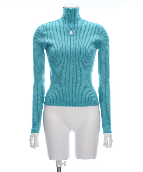 clear（クリア）の「涙開き袖ダメージラメニットトップス [肌見せ]≪2024AW新作≫（ニット/セーター・レディース・ターコイズブルー/グレー/アイボリー/ピンク・F）」の20枚目の写真