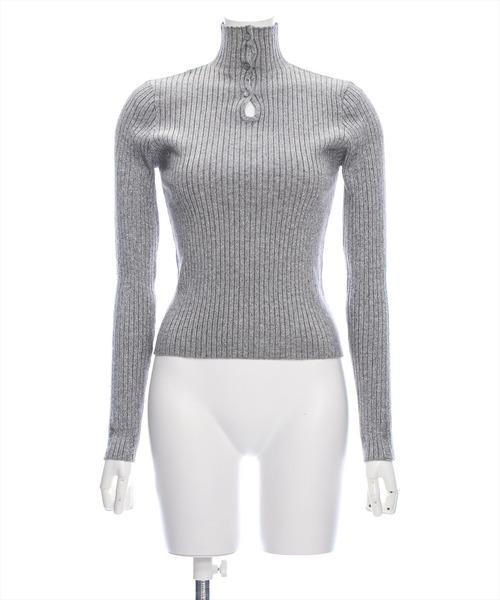 clear（クリア）の「涙開き袖ダメージラメニットトップス [肌見せ]≪2024AW新作≫（ニット/セーター・レディース・ターコイズブルー/グレー/アイボリー/ピンク・F）」の21枚目の写真