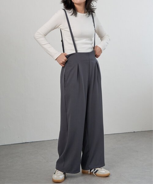 VENCEEXCHANGE(ヴァンスエクスチェンジ)の「ツイルサロペット(サロペット/オーバーオール・レディース・チャコール/ブラウン系/ブラック・FREE)」の17枚目の写真