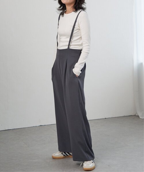 VENCEEXCHANGE(ヴァンスエクスチェンジ)の「ツイルサロペット(サロペット/オーバーオール・レディース・チャコール/ブラウン系/ブラック・FREE)」の18枚目の写真