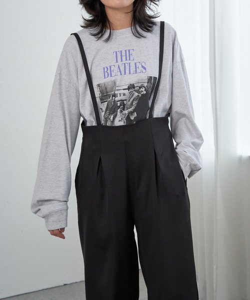 VENCEEXCHANGE(ヴァンスエクスチェンジ)の「ツイルサロペット(サロペット/オーバーオール・レディース・チャコール/ブラウン系/ブラック・FREE)」の2枚目の写真