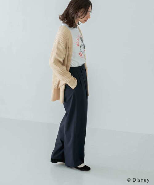 GOOD ROCK SPEED（グッドロックスピード）の「『別注』GOOD ROCK SPEED×URBAN RESEARCH　Mickey/ロングTシャツ（Tシャツ/カットソー・レディース・ホワイト/ライトベージュ・ONE）」の5枚目の写真