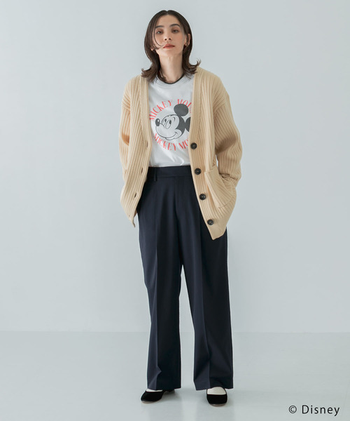 GOOD ROCK SPEED（グッドロックスピード）の「『別注』GOOD ROCK SPEED×URBAN RESEARCH　Mickey/ロングTシャツ（Tシャツ/カットソー・レディース・ホワイト/ライトベージュ・ONE）」の7枚目の写真