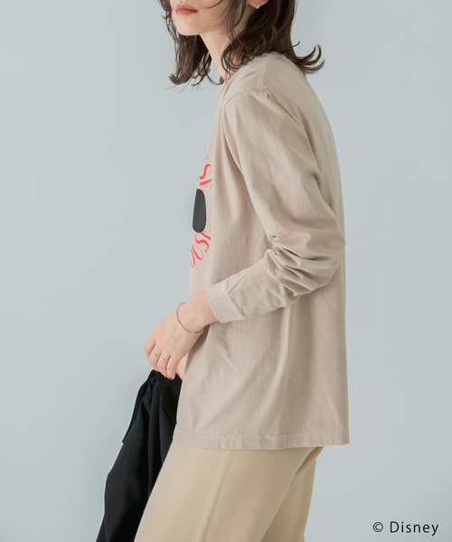 GOOD ROCK SPEED（グッドロックスピード）の「『別注』GOOD ROCK SPEED×URBAN RESEARCH　Mickey/ロングTシャツ（Tシャツ/カットソー・レディース・ホワイト/ライトベージュ・ONE）」の9枚目の写真