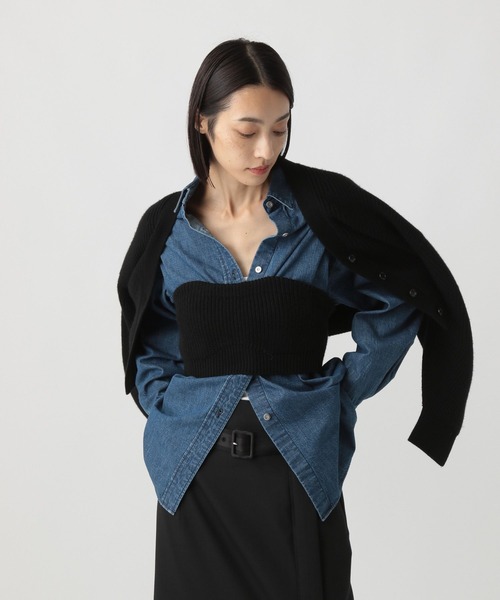 STERNBERG（スタンバーグ）の「2SETメリノウールビスチェカーディガン（ニット/セーター・レディース・ブラック/ブラウン/レッド・MEDIUM/LARGE）」の8枚目の写真