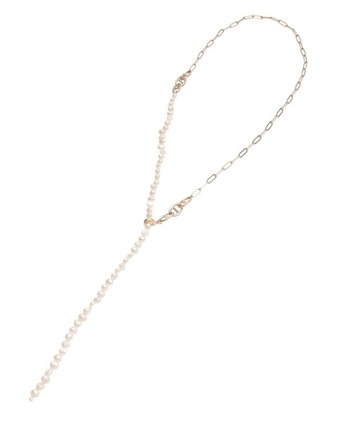 【2WAY／チェーンのアレンジ可】淡水パールチェーンネックレス（ネックレス）｜Reflect（リフレクト） 9,350円