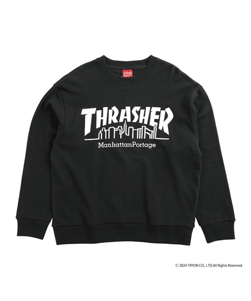 Manhattan Portage（マンハッタンポーテージ）の「Sweat Trainer THRASHER（スウェット・メンズ・ライトグレー/ブラック・SMALL/X-LARGE/LARGE/MEDIUM）」の2枚目の写真