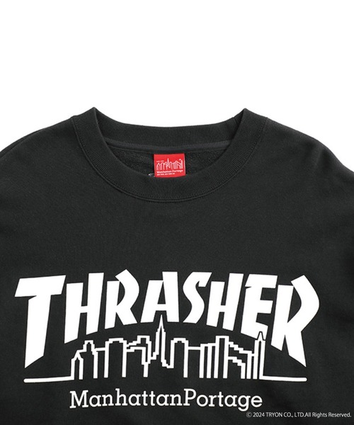 Manhattan Portage（マンハッタンポーテージ）の「Sweat Trainer THRASHER（スウェット・メンズ・ライトグレー/ブラック・SMALL/X-LARGE/LARGE/MEDIUM）」の13枚目の写真