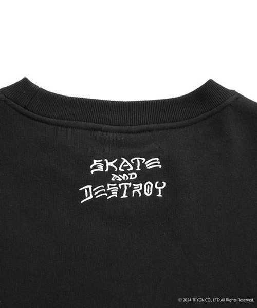 Manhattan Portage（マンハッタンポーテージ）の「Sweat Trainer THRASHER（スウェット・メンズ・ライトグレー/ブラック・SMALL/X-LARGE/LARGE/MEDIUM）」の6枚目の写真