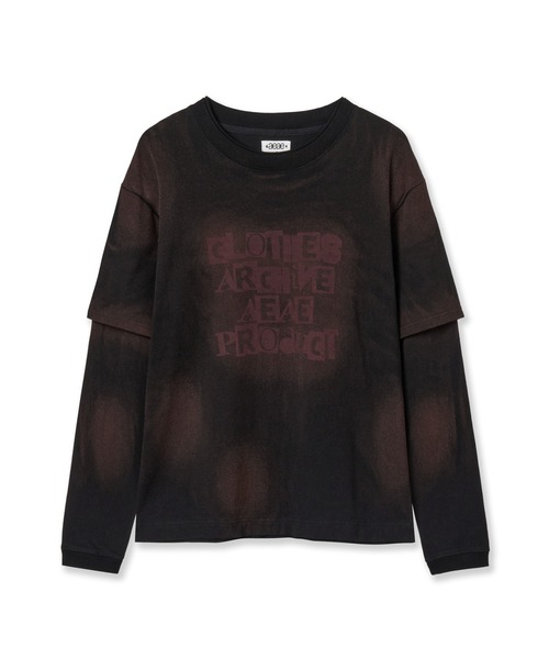 aeae(エーイーエーイー)の「FADED LAYERED L/S(Tシャツ/カットソー・レディース・グリーン系その他/ブラック・MEDIUM)」の2枚目の写真