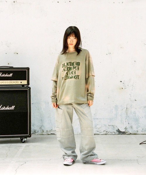 aeae(エーイーエーイー)の「FADED LAYERED L/S(Tシャツ/カットソー・レディース・グリーン系その他/ブラック・MEDIUM)」の12枚目の写真
