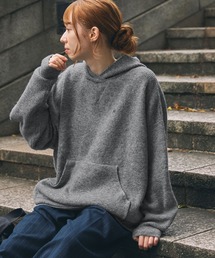 MOHAIR MESH WIDE STRIPED KNIT PULLOVER / モヘヤ メッシュ