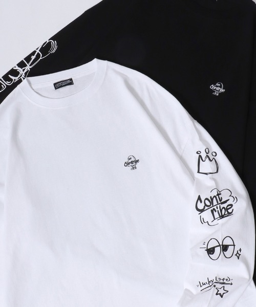 セール】Ghost Long Sleeve T-shirt/ゴースト オーバーサイズ