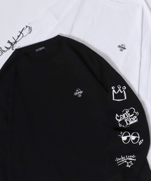 アパルトモンドゥーズィエムクラス 袖プリント ロンT オーバーサイズ 長袖 30％OFFクーポン】ロンT トップス 長袖 Tシャツ 袖プリント