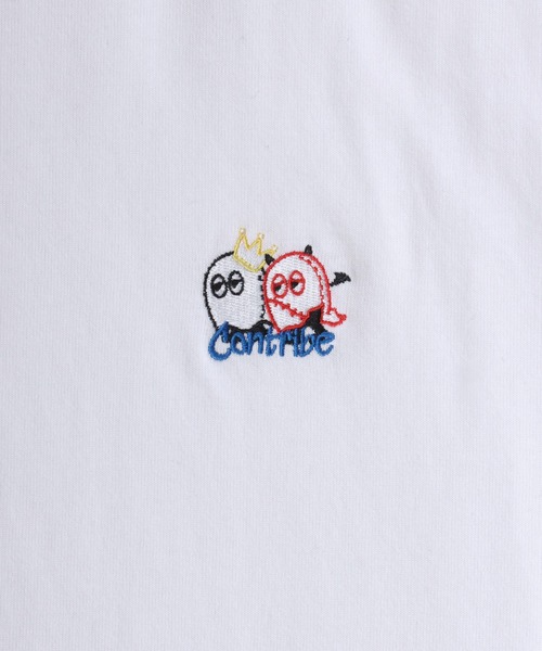 SITRY（シトリー）の「Ghost Long Sleeve T-shirt/ゴースト オーバーサイズ ワンポイント刺繍 袖プリント 長袖Tシャツ ロンT レディース メンズ（Tシャツ/カットソー・メンズ・ホワイト/ホワイト系その他/ブラック系その他/ブラック・M/L）」の12枚目の写真