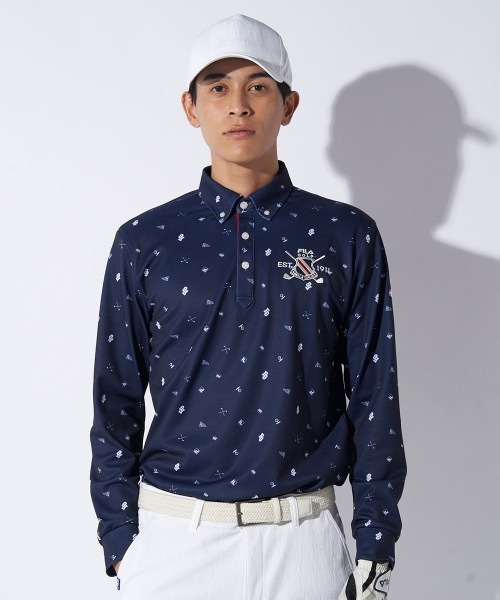 セール】【FILA GOLF/フィラゴルフ】長袖ポロシャツ ゴルフ（シャツ