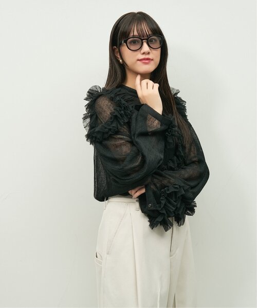 Knuth Marf ブラックサングラス Knuth Marf サングラス Zoff｜Knuth オーバル型 サングラス