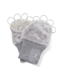 JUN&ROPE'（ジュンアンドロペ）の「ボアフリースラインストーンロゴ手甲（手袋）」