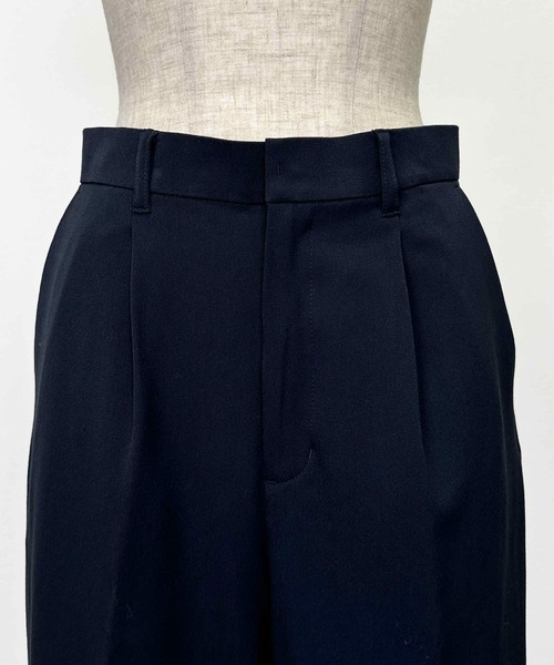 PICCIN(ピッチン)の「【セットアップ可能】ツイルストレッチワイドパンツ(スーツパンツ・レディース・ネイビー/グレー・M)」の21枚目の写真