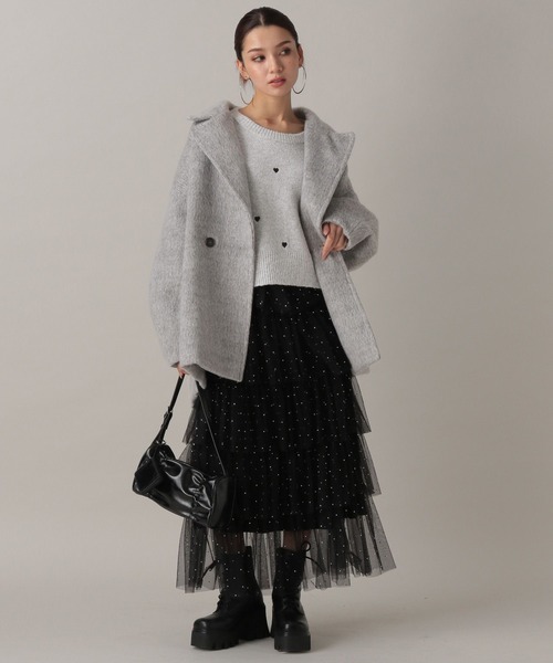 FOREVER 21（フォーエバー トゥエンティーワン）の「【2024FW】アソートシャギーミディチェスター（チェスターコート・レディース・その他/グレー/チェック/ナチュラル・FREE）」の13枚目の写真