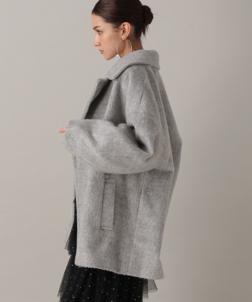 FOREVER 21（フォーエバー トゥエンティーワン）の「【2024FW】アソートシャギーミディチェスター（チェスターコート・レディース・その他/グレー/チェック/ナチュラル・FREE）」の16枚目の写真