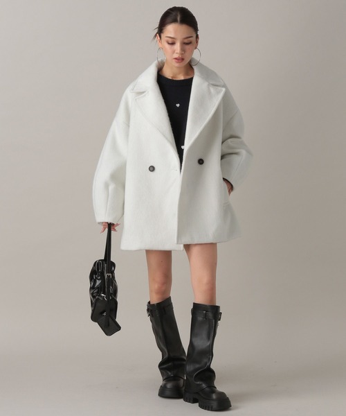 FOREVER 21（フォーエバー トゥエンティーワン）の「【2024FW】アソートシャギーミディチェスター（チェスターコート・レディース・その他/グレー/チェック/ナチュラル・FREE）」の18枚目の写真