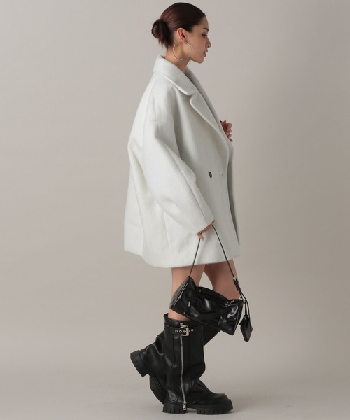 FOREVER 21（フォーエバー トゥエンティーワン）の「【2024FW】アソートシャギーミディチェスター（チェスターコート・レディース・その他/グレー/チェック/ナチュラル・FREE）」の20枚目の写真