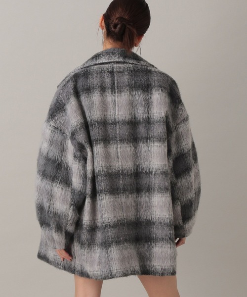 FOREVER 21（フォーエバー トゥエンティーワン）の「【2024FW】アソートシャギーミディチェスター（チェスターコート・レディース・その他/グレー/チェック/ナチュラル・FREE）」の12枚目の写真