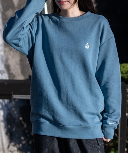 GERRY（ジェリー）の「【ag】〔GERRY/ジェリー〕ワンポイント ロゴ刺繍 ドローコード付 クルーネックスウェット（スウェット・メンズ・アッシュグレー/ブルー/ブラック/アイボリー/ネイビー/ホワイト・MEDIUM/LARGE/X-LARGE）」の6枚目の写真