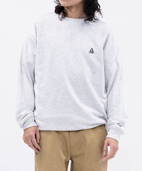 GERRY（ジェリー）の「【ag】〔GERRY/ジェリー〕ワンポイント ロゴ刺繍 ドローコード付 クルーネックスウェット（スウェット・メンズ・アッシュグレー/ブルー/ブラック/アイボリー/ネイビー/ホワイト・MEDIUM/LARGE/X-LARGE）」の4枚目の写真