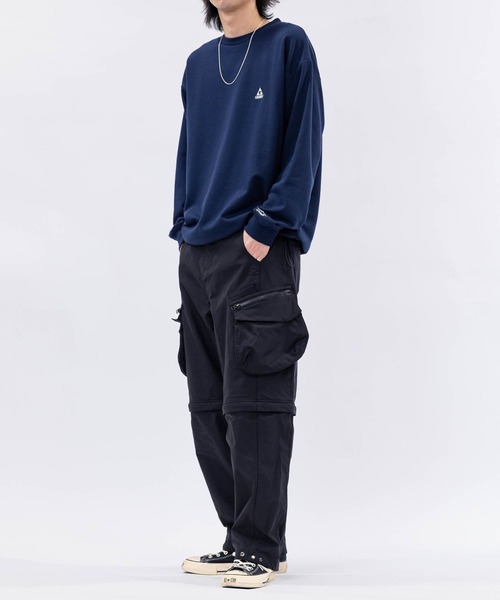 GERRY（ジェリー）の「【ag】〔GERRY/ジェリー〕ワンポイント ロゴ刺繍 ドローコード付 クルーネックスウェット（スウェット・メンズ・アッシュグレー/ブルー/ブラック/アイボリー/ネイビー/ホワイト・MEDIUM/LARGE/X-LARGE）」の15枚目の写真