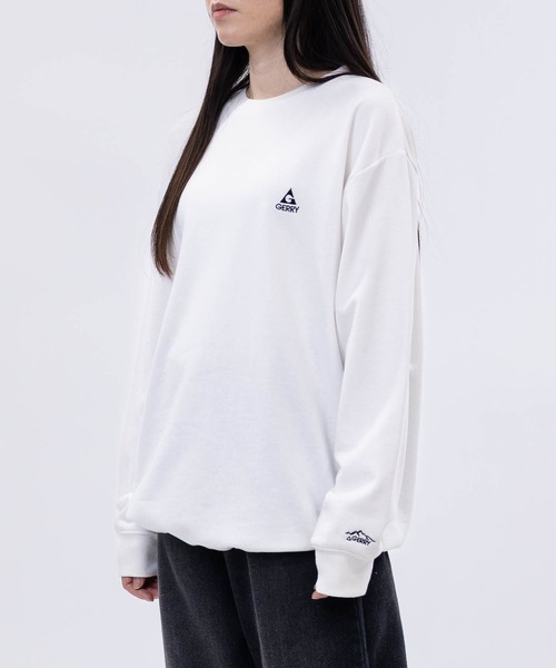GERRY（ジェリー）の「【ag】〔GERRY/ジェリー〕ワンポイント ロゴ刺繍 ドローコード付 クルーネックスウェット（スウェット・メンズ・アッシュグレー/ブルー/ブラック/アイボリー/ネイビー/ホワイト・MEDIUM/LARGE/X-LARGE）」の20枚目の写真