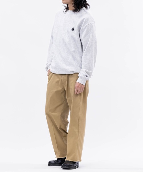 GERRY（ジェリー）の「【ag】〔GERRY/ジェリー〕ワンポイント ロゴ刺繍 ドローコード付 クルーネックスウェット（スウェット・メンズ・アッシュグレー/ブルー/ブラック/アイボリー/ネイビー/ホワイト・MEDIUM/LARGE/X-LARGE）」の9枚目の写真