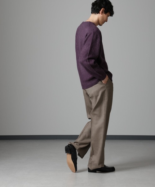 NANO universe（ナノユニバース）の「モヘヤブレンド起毛カーディガン（カーディガン/ボレロ・メンズ・ブルー/ベージュ/パープル・M/L）」の17枚目の写真