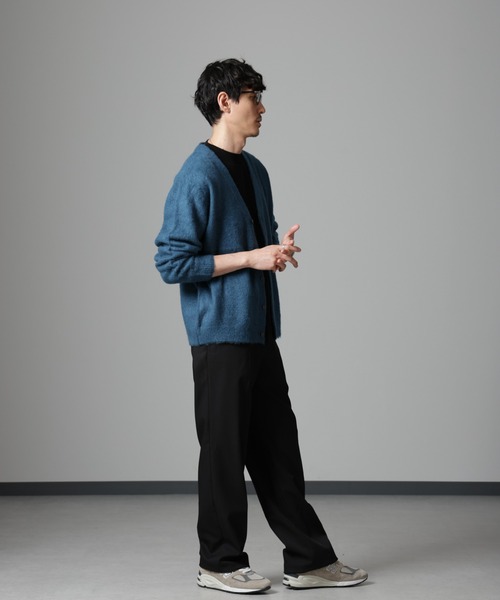 NANO universe（ナノユニバース）の「モヘヤブレンド起毛カーディガン（カーディガン/ボレロ・メンズ・ブルー/ベージュ/パープル・M/L）」の10枚目の写真