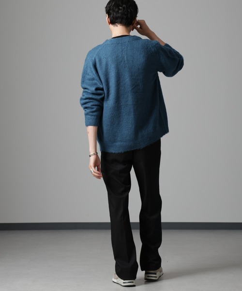 NANO universe（ナノユニバース）の「モヘヤブレンド起毛カーディガン（カーディガン/ボレロ・メンズ・ブルー/ベージュ/パープル・M/L）」の13枚目の写真