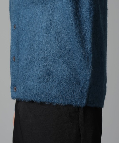 NANO universe（ナノユニバース）の「モヘヤブレンド起毛カーディガン（カーディガン/ボレロ・メンズ・ブルー/ベージュ/パープル・M/L）」の7枚目の写真