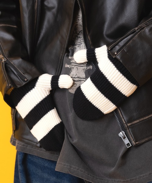 CHANEL ブラック ミトン 手袋 CHANEL ブラック ミトン 手袋