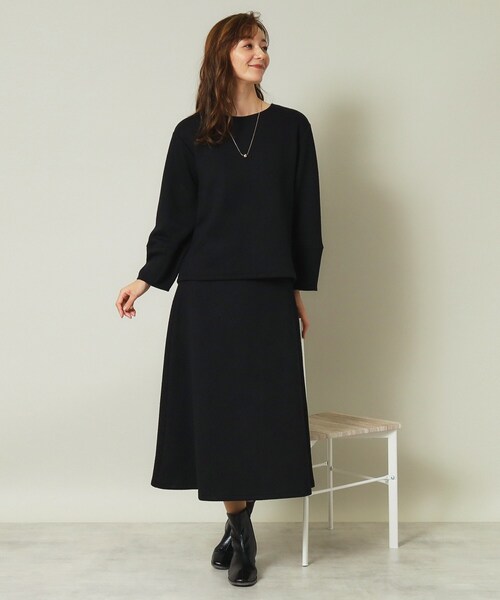 ITS'DEMO(イッツデモ)の「◆【セットアップ可/ウエストゴム/手洗い可】ふくれジャカードスカート(スカート・レディース・アイボリー/ブラック/ボルドー/ベージュ・00)」の20枚目の写真