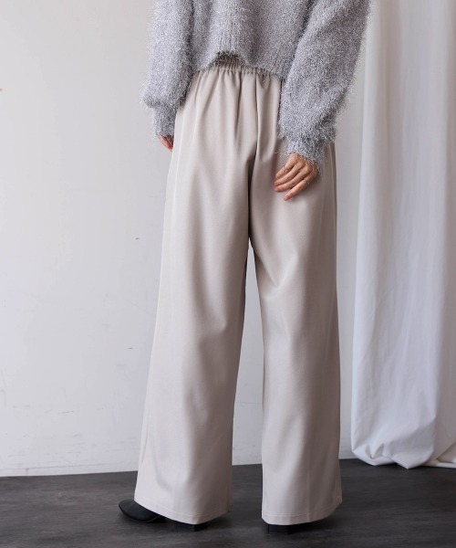 Bou Jeloud（ブージュルード）の「タックワイドパンツ（その他パンツ・レディース・ブラック/アイボリー/ブラウン・38）」の10枚目の写真