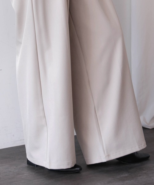 Bou Jeloud（ブージュルード）の「タックワイドパンツ（その他パンツ・レディース・ブラック/アイボリー/ブラウン・38）」の15枚目の写真