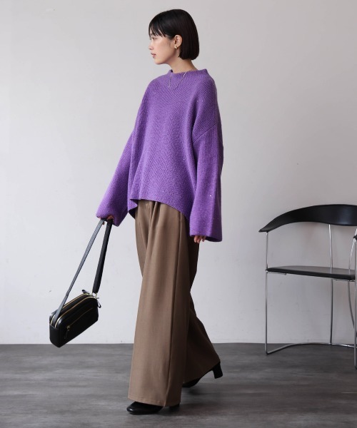 Bou Jeloud（ブージュルード）の「タックワイドパンツ（その他パンツ・レディース・ブラック/アイボリー/ブラウン・38）」の20枚目の写真