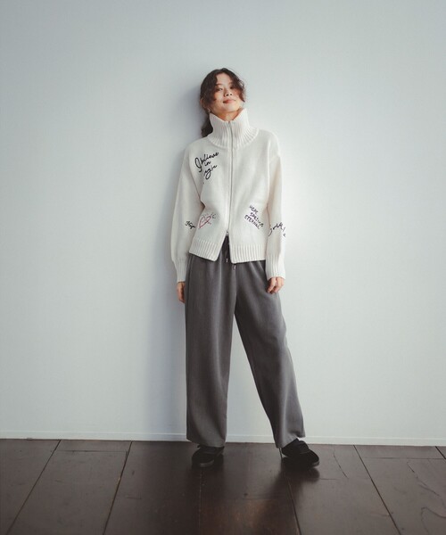 B:MING by BEAMS（ビーミングバイビームス）の「ワイド ベルト パンツ（S～M）（その他パンツ・レディース・ベージュ/チャコールグレー・SMALL/MEDIUM）」の3枚目の写真